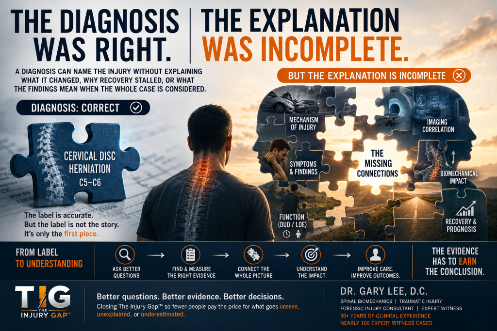 The Diagnosis Was Right, but the Explanation Was Incomplete — The Injury Gap™